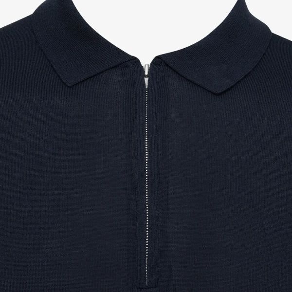 Gentiluomo Zip Polo Navy