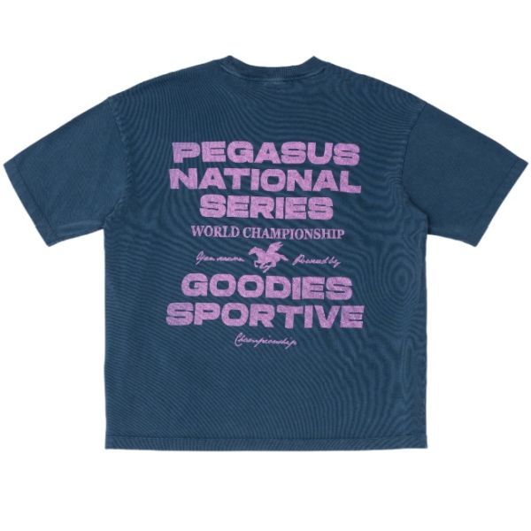 Goodies Sportive Pegasus Series T-shirt Donker Blauw
