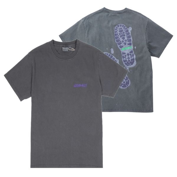 Gramicci Footprints T-shirt Grijs