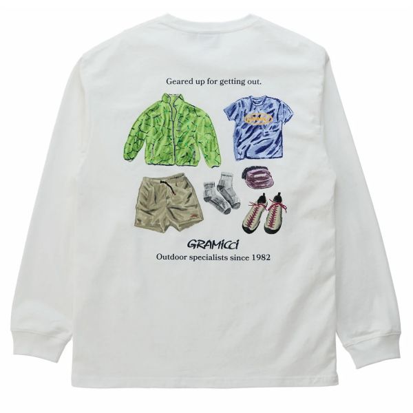 Gramicci Geared Up Longsleeve T-shirt Wit