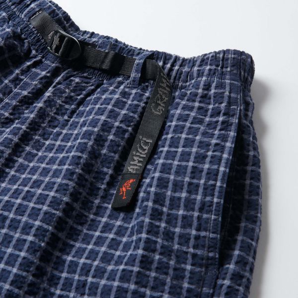 Gramicci O.G. Seersucker Lagoon Korte Broek Navy