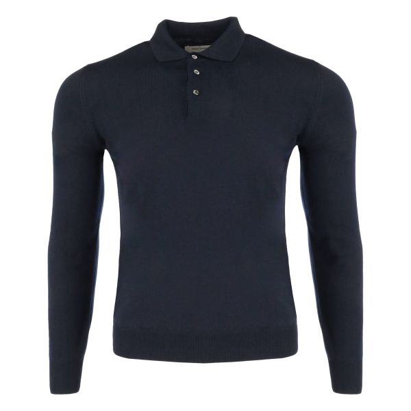 gran sass knitwear polo navy