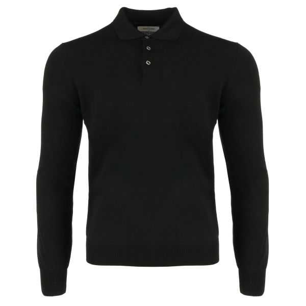 gran sass knitwear polo zwart