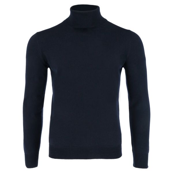 gran sass knitwear turtle neck navy