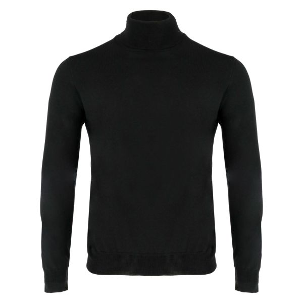 gran sass knitwear turtle neck zwart