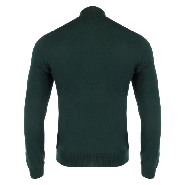 gran sasso knitwear half zip sweater donker groen