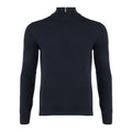 gran sasso knitwear half zip sweater navy