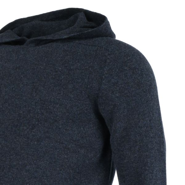 gran sasso knitwear hoodie donker blauw
