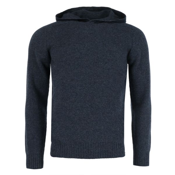 gran sasso knitwear hoodie donker blauw