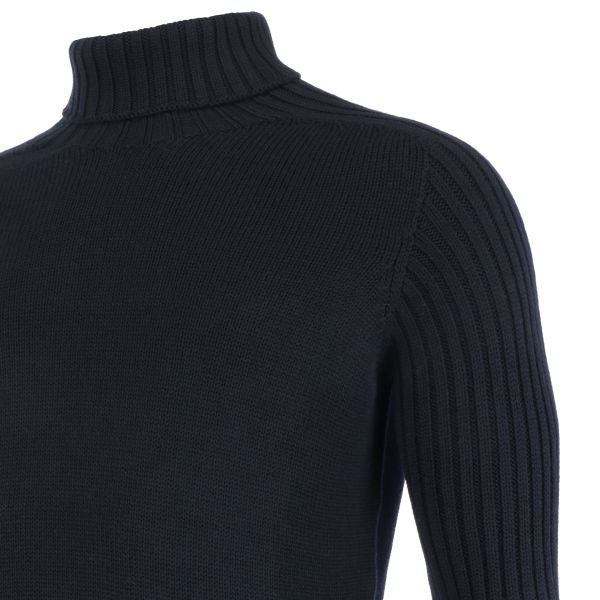 gran sasso knitwear turtle neck navy