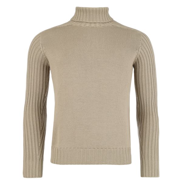 gran sasso knitwear turtle neck zand