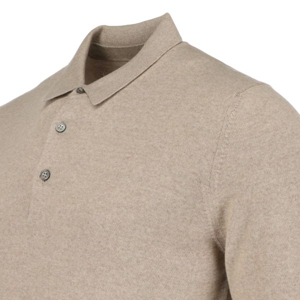 Gran Sasso Longsleeve Polo Beige