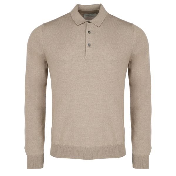 Gran Sasso Longsleeve Polo Beige
