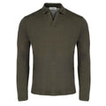 Gran Sasso Longsleeve Polo Donker Groen