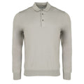 Gran Sasso Longsleeve Polo Licht Grijs