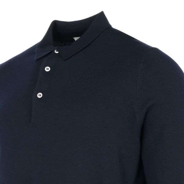Gran Sasso Longsleeve Polo Navy