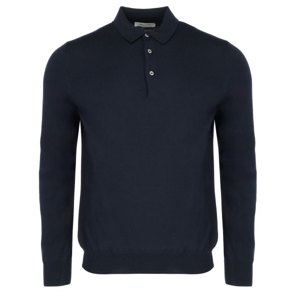 Gran Sasso Longsleeve Polo Navy