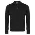 Gran Sasso Longsleeve Polo Zwart
