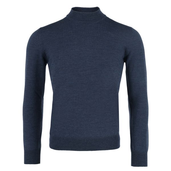 gran sasso mock neck donker blauw
