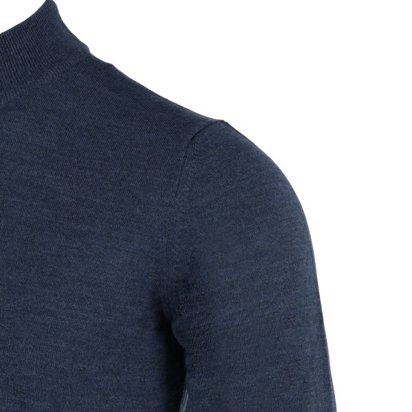 gran sasso mock neck donker blauw