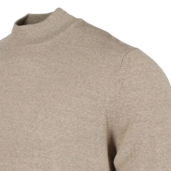 Gran Sasso Mock Neck Sweater Beige