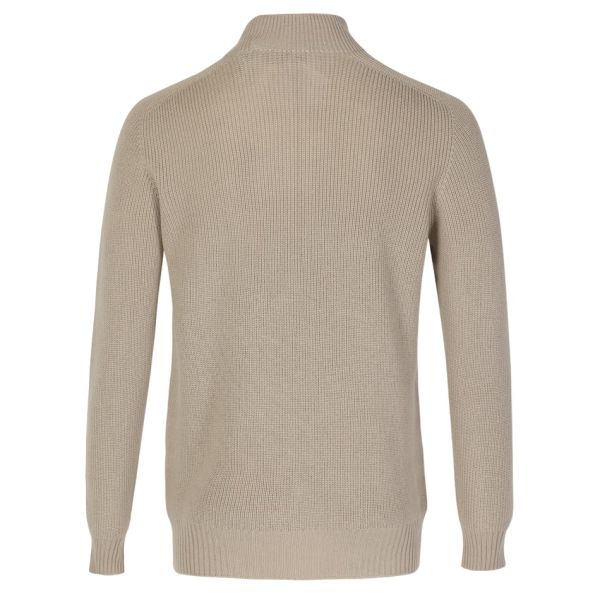Gran Sasso Quarter Zip Sweater Beige