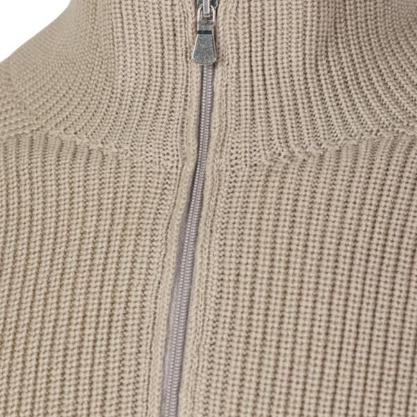 Gran Sasso Quarter Zip Sweater Beige
