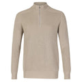 Gran Sasso Quarter Zip Sweater Beige