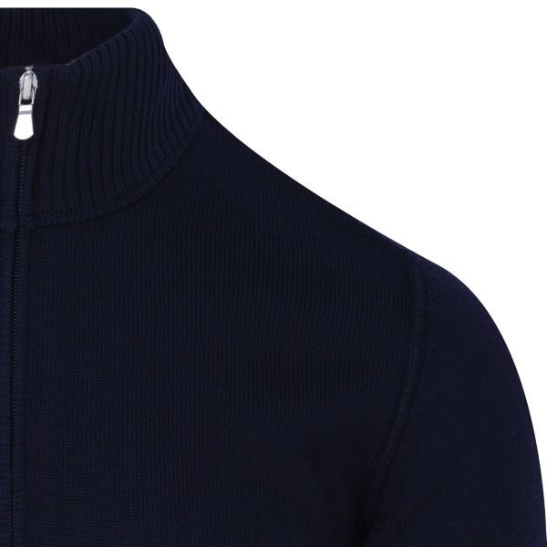 Gran Sasso Quarter Zip Sweater Navy