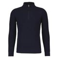 Gran Sasso Quarter Zip Sweater Navy