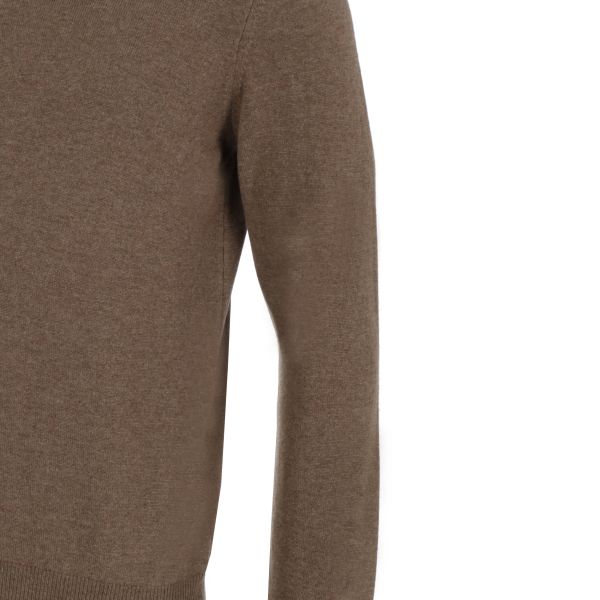 Gran Sasso Tennis Longsleeve Polo Bruin