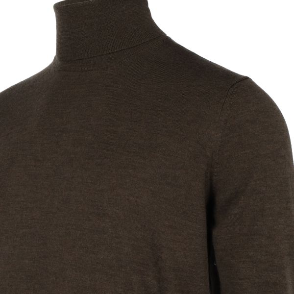 Gran Sasso Turtle Neck Sweater Bruin
