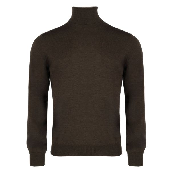 Gran Sasso Turtle Neck Sweater Bruin