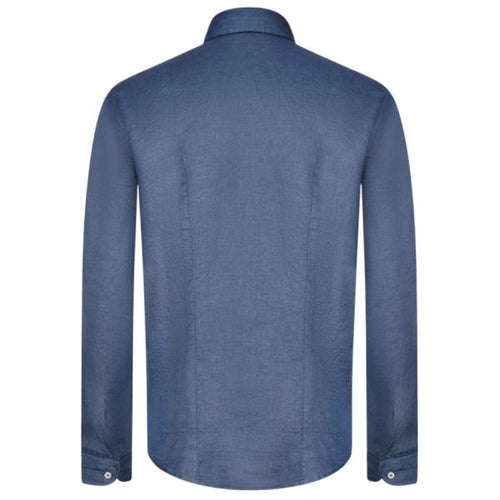 Gran Sasso Vintage Linen Overhemd Navy