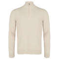 Gran Sasso Zip Mock Sweater Beige