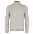 Gran Sasso Zip Mock Sweater Licht Grijs