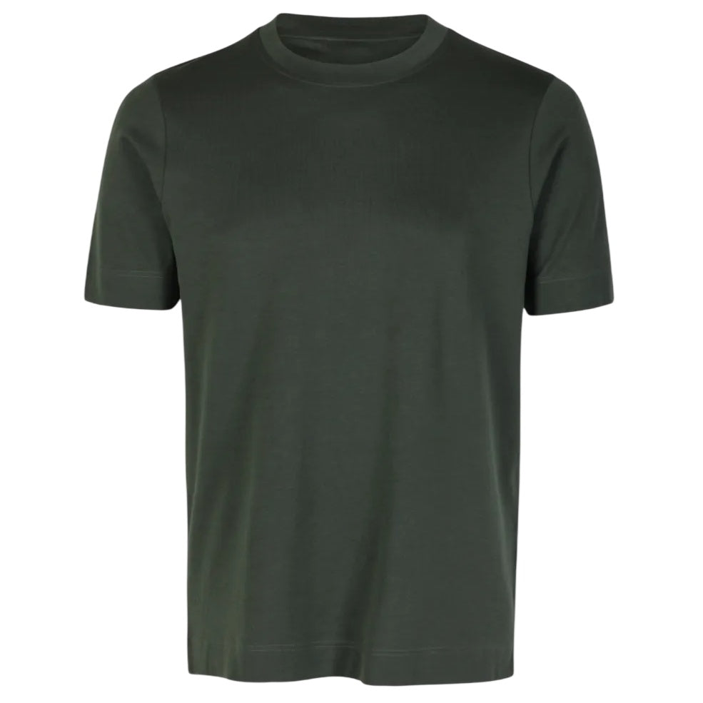 Gran Sasso Cotton T-shirt Donker Groen