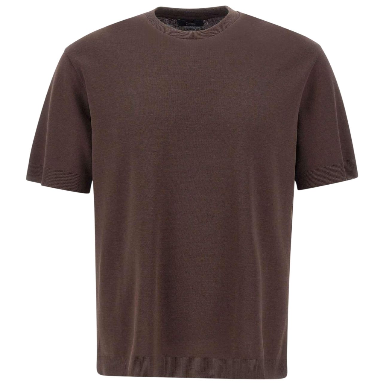 Herno Knit Effect T-shirt Bruin