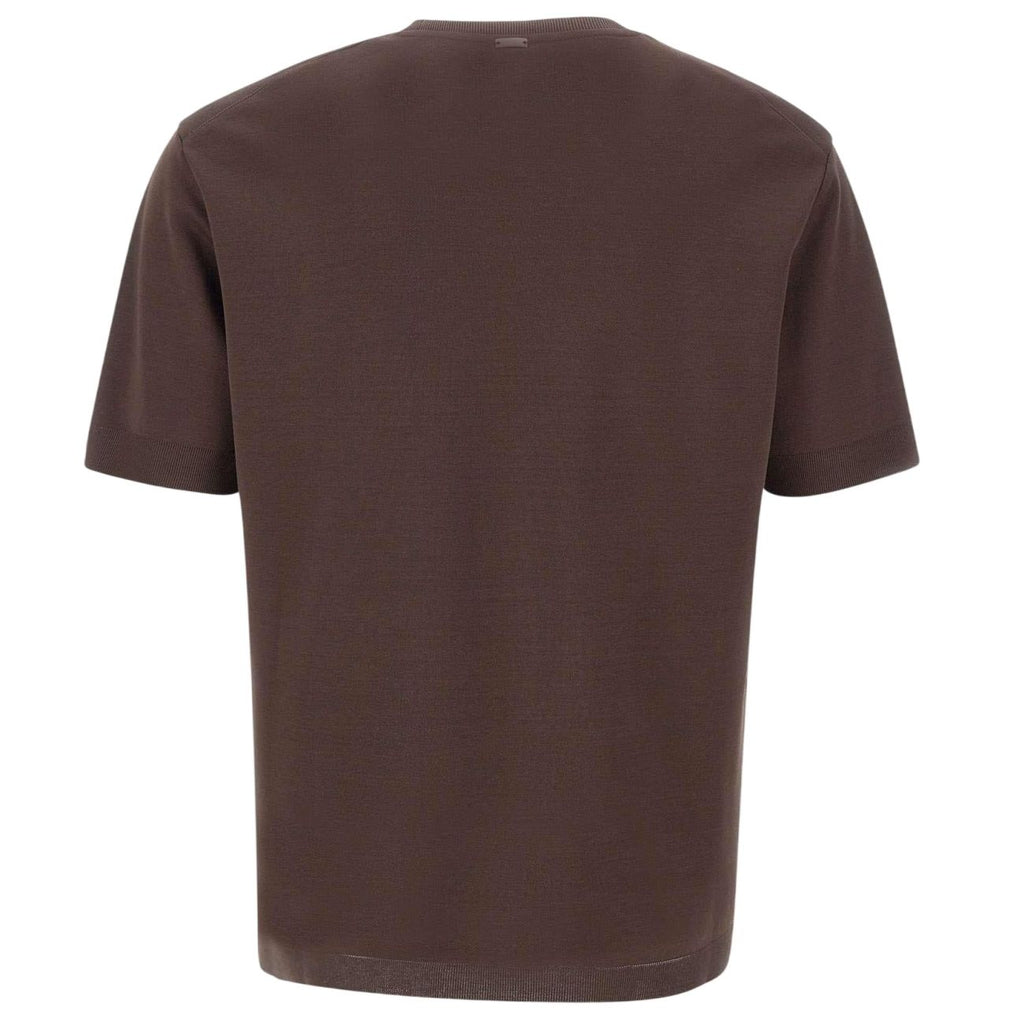 Herno Knit Effect T-shirt Bruin