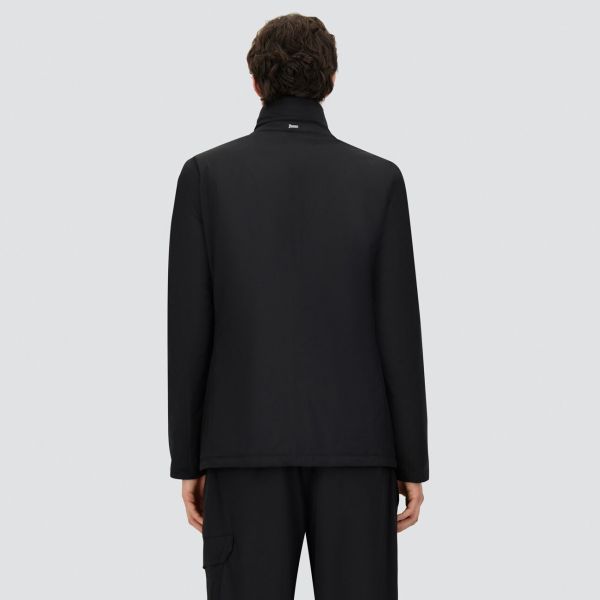 Herno Stand Down Collar Jas Zwart