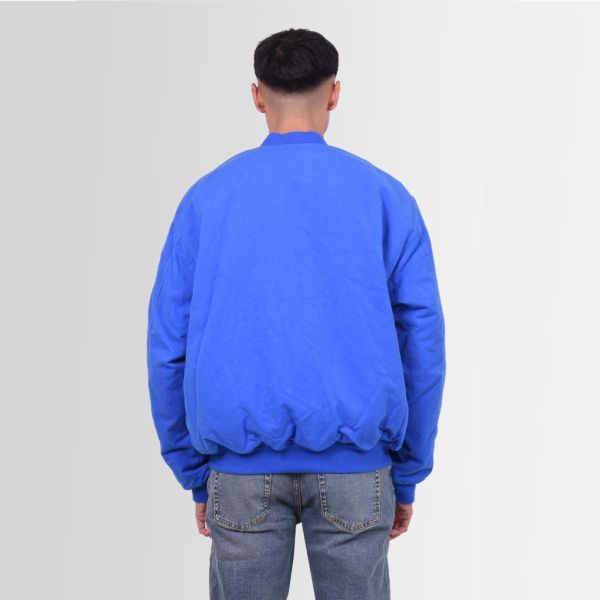 heron preston canvas bomber jas blauw