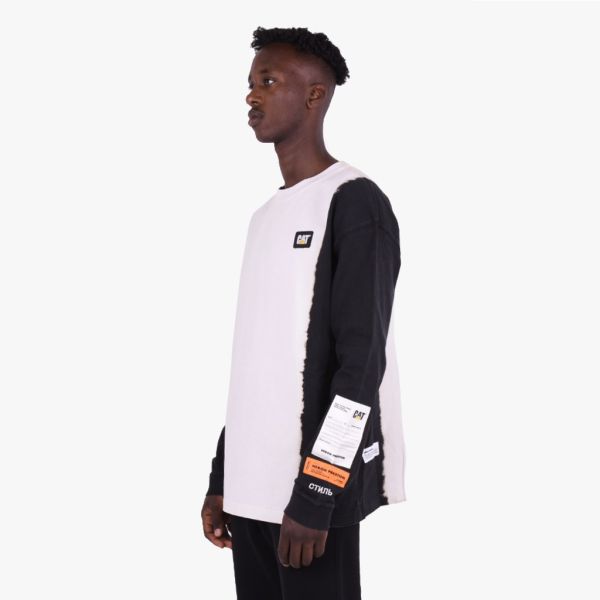 heron preston cat phantom longsleeve t-shirt zwart-wit