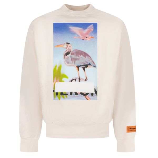 Heron Preston Censored Heron Sweater Off White
