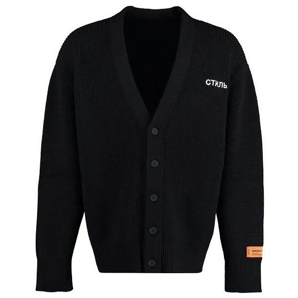 heron preston ctnmb knit cardigan zwart