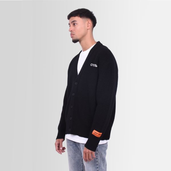 heron preston ctnmb knit cardigan zwart