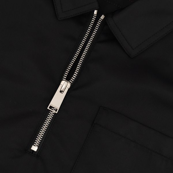 Heron Preston Ex-Ray Nylon Zipped Overshirt Zwart