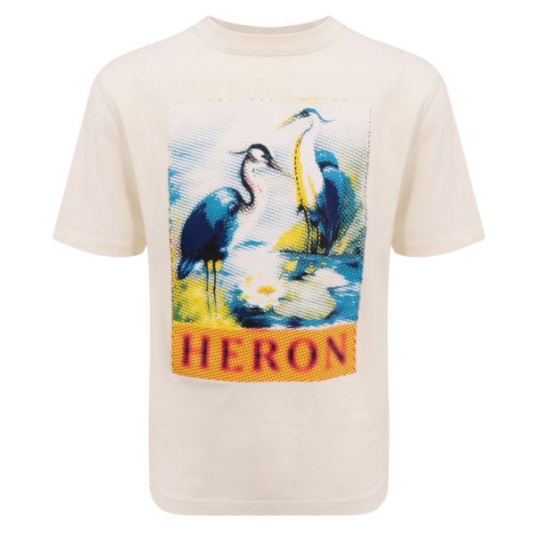 Heron Preston Halftone Heron T-shirt Wit