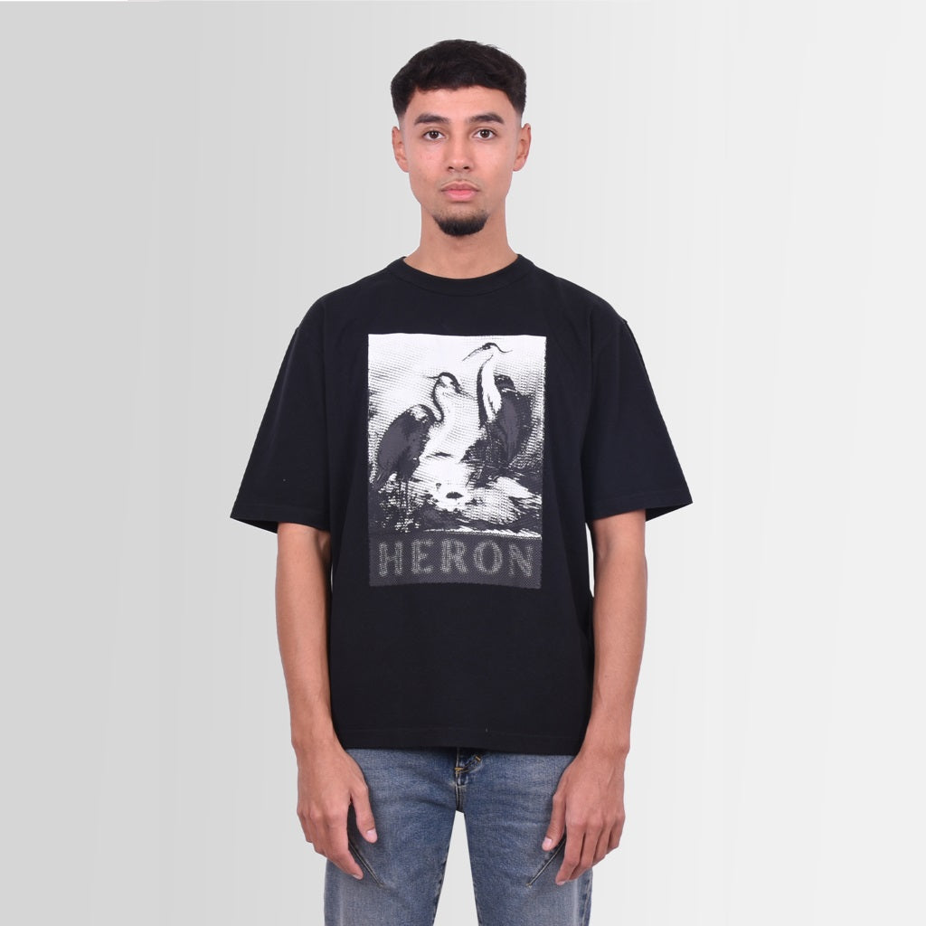 heron preston halftone heron t shirt zwart