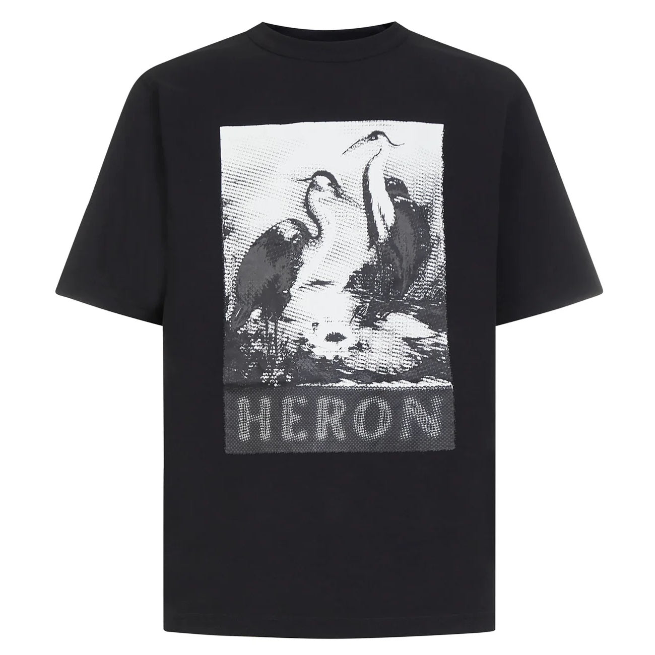 heron preston halftone heron t shirt zwart