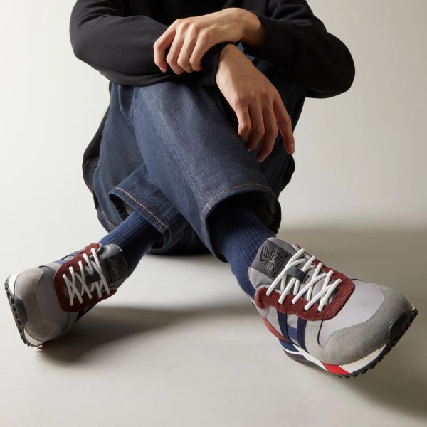 Hogan H383 Sneaker Grijs/Bordeaux